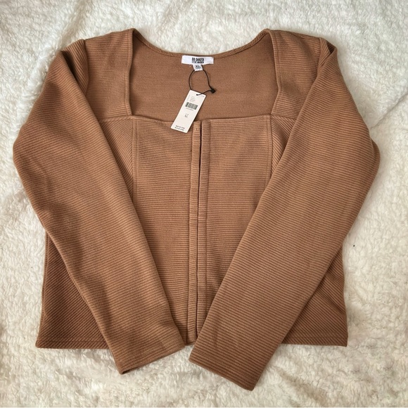 NWT Ribbed Corset-Seamed Top | XL - Picture 5 of 6